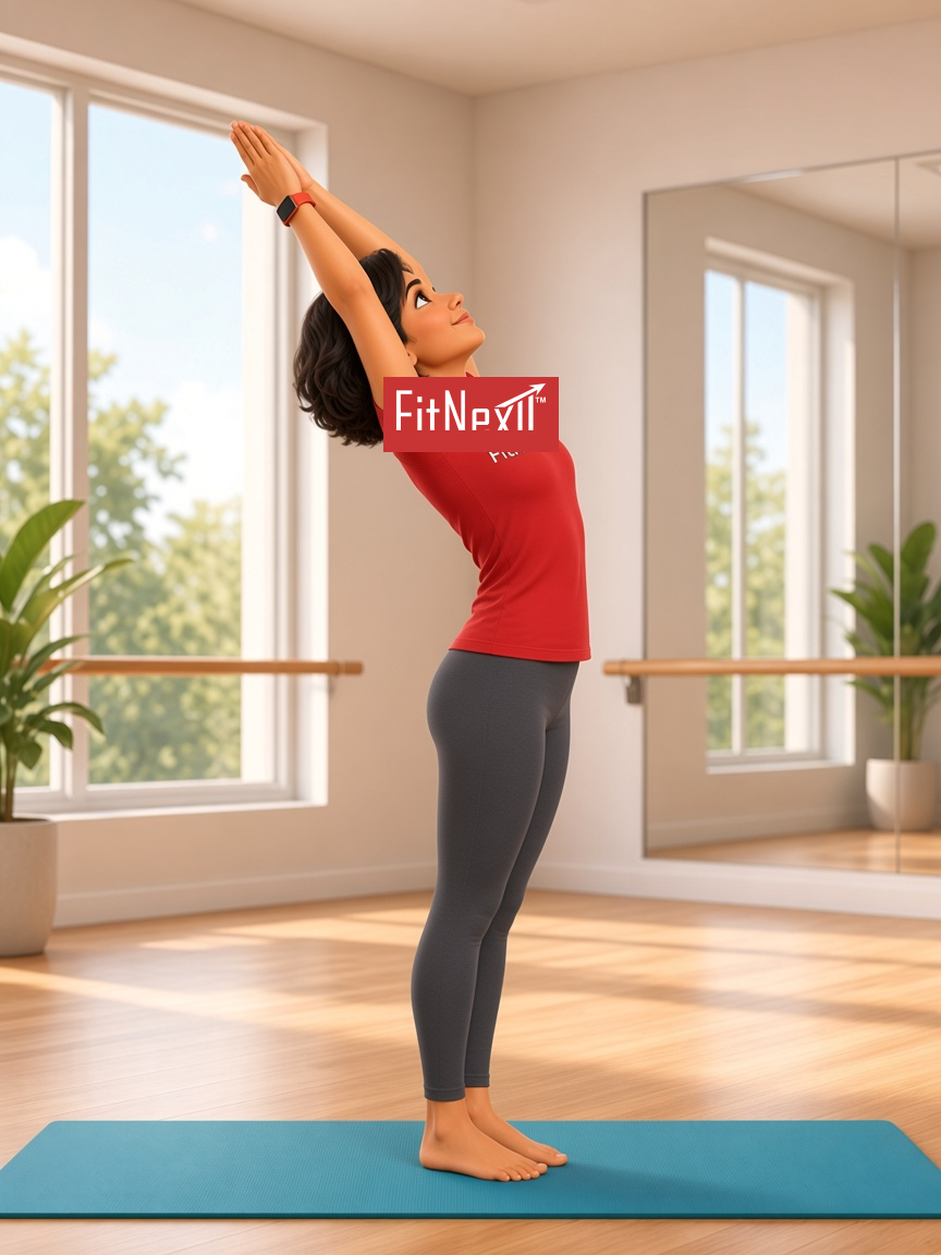 Rising arms — Transition · into backbend